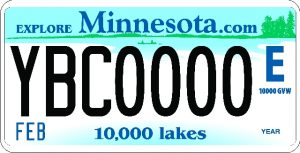 Y Class Minnesota Plate Example